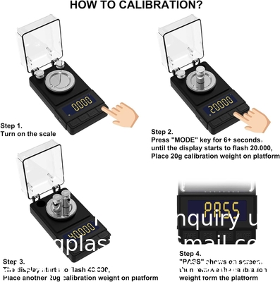 Digital Milligram Scale 50g/0.001g, Compact Mg Scale With 20g Calibration Weight And Accessories, Black Powder Scale