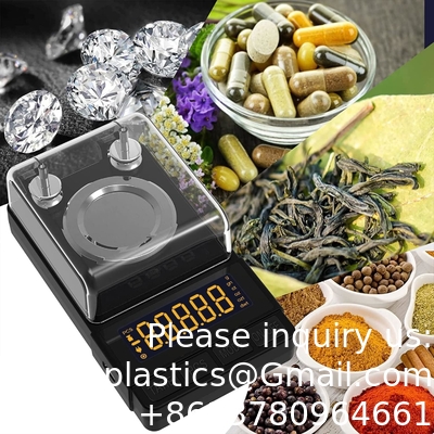 Digital Milligram Scale 50g/0.001g, Compact Mg Scale With 20g Calibration Weight And Accessories, Black Powder Scale