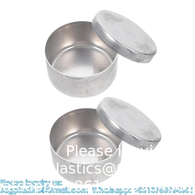 Aluminum Box Weighing Dish Narrow Spout Sampling Weighing Soil Collection Jar Aluminum Scale Pan Lab Measuring