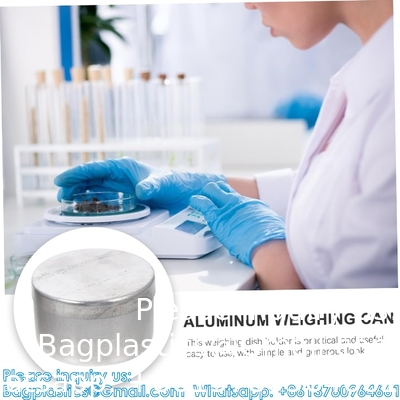 Aluminum Box Weighing Dish Narrow Spout Sampling Weighing Soil Collection Jar Aluminum Scale Pan Lab Measuring