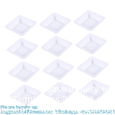 Weighing Pan Plates Disposable Square Tray Plastic Pallet Small Weigh Boats Chemistry Powder Scale White Anti-Static
