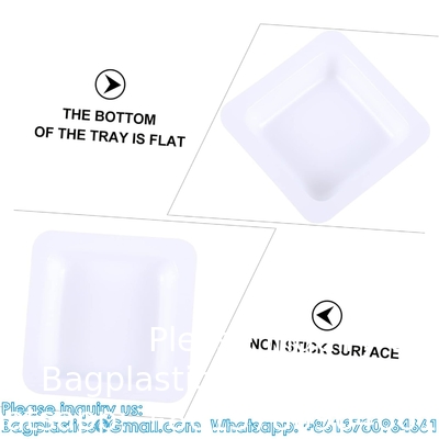 Weighing Pan Plates Disposable Square Tray Plastic Pallet Small Weigh Boats Chemistry Powder Scale White Anti-Static