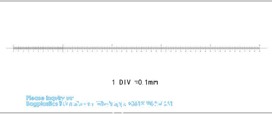 Lab Microscope Slides DIV 0.1 Mm Calibration Slide Length 50 Mm Horizontal Scale Ruler-Linear Scale Stage Micrometer
