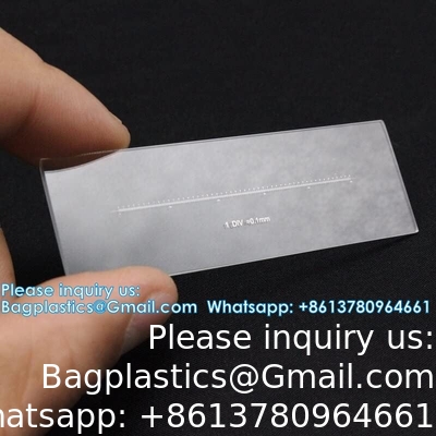 Lab Microscope Slides DIV 0.1 Mm Calibration Slide Length 50 Mm Horizontal Scale Ruler-Linear Scale Stage Micrometer