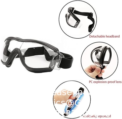 Safety Glasses,Protective Goggles Anti Fog And UV, Protection Work Goggles Seal Spectacles For DIY, Lab,Outdoor
