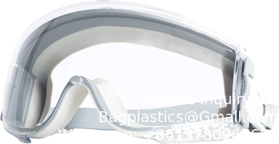Safety Goggles With Clear HydroShield Anti-Fog Lens, Grey Body &amp; Neoprene Headband