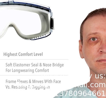 Safety Goggles With Clear HydroShield Anti-Fog Lens, Grey Body &amp; Neoprene Headband