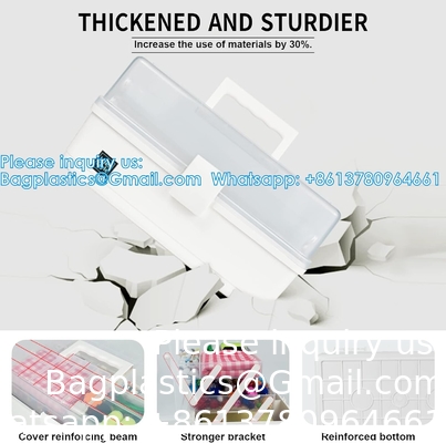 Craft Organizer Storage Box With 3 Layers, Multifunctional Plastic Tool Box With Handle For Sewing, Makeup, Medicine