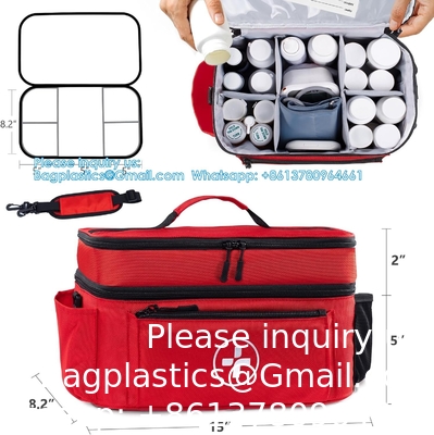 Travel Medicine Bag Organizer-Medicine Organizer Storage-Pill Bottle Organizer Storage-Medication Organizer