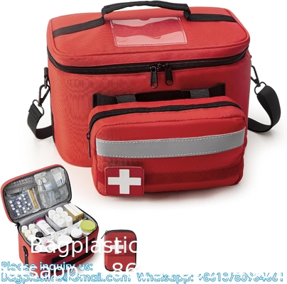 Medicine Storage Bag, Pill Bottle Organizer With Medication Cooler Bag And Small Pouch, Medical Bag For Emergency