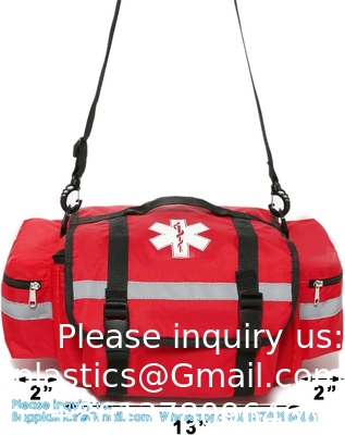 First Aid Bag Empty Trauma Medical Bag Emergency First Responder Bag Organizer EMS EMT Shoulder Carry Bag 13 X9 X7