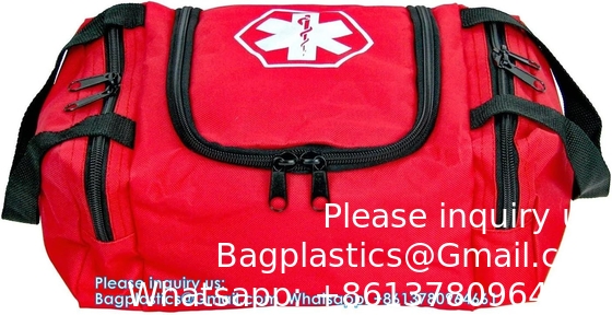 First Aid Bag Empty Trauma Medical Bag Emergency First Responder Bag Organizer EMS EMT Shoulder Carry Bag 13 X9 X7