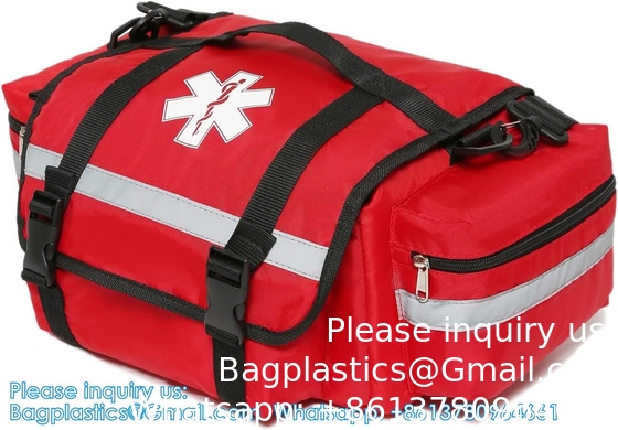 First Aid Bag Empty Trauma Medical Bag Emergency First Responder Bag Organizer EMS EMT Shoulder Carry Bag 13 X9 X7