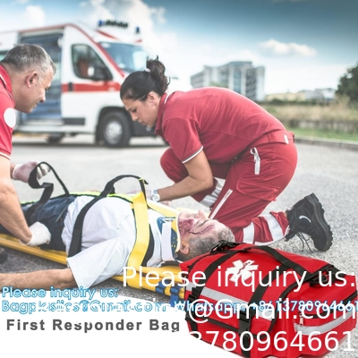 First Aid Bag Empty Trauma Medical Bag Emergency First Responder Bag Organizer EMS EMT Shoulder Carry Bag 13 X9 X7