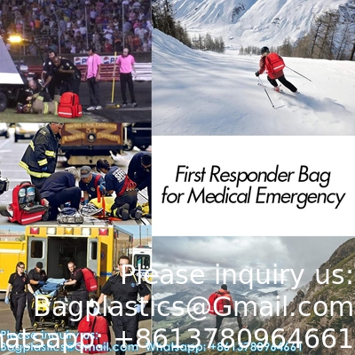 First Responder Bag Trauma Backpack Empty, Medical Emergency Kits Storage Jump Bag Pack For EMT, EMS, Police