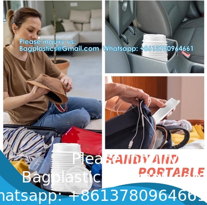 Vomit Bags Disposable Barf Bags 10Pack,1500ml White High Density Emesis Bags With Snap,Perfect For Morning Sickness