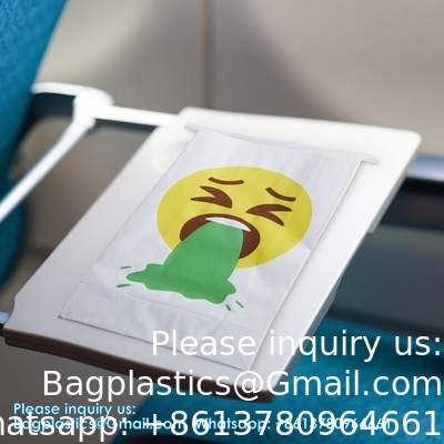 Airplane Vomit Barf Bags - Disposable Air Sickness Bags Vomit Bags For Car, Uber, Travel