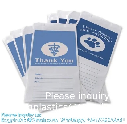 Pharmacy Bag, Prescription Bag 8&quot; x 5&quot; x 17”Pharmacy Paper Bag  Medicine Container, Medication Pack