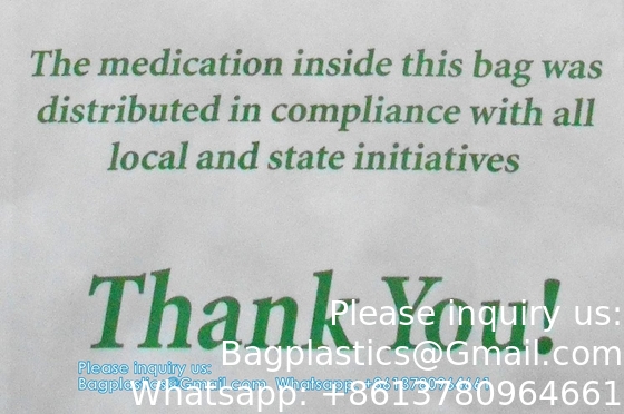 Pharmacy Bag, Prescription Bag 8&quot; x 5&quot; x 17”Pharmacy Paper Bag  Medicine Container, Medication Pack