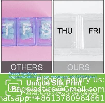 Extra Large Weekly Pill Organizer, 7 Days Pill Case Travel Daily Pill Box Portable Medicine Organizer Compartment