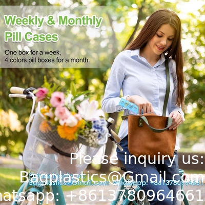 Extra Large Weekly Pill Organizer, 7 Days Pill Case Travel Daily Pill Box Portable Medicine Organizer Compartment