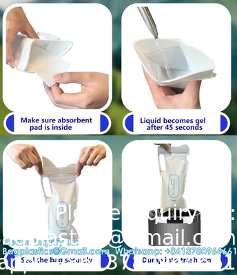 Urine Bags 700 Ml Pee Bags For Travel For Men Pee Bags For Travel For Women Travel Urinal Urine Bags For Travel Male