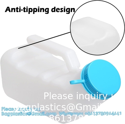 Urinals For Men With Glow In The Dark,1000ml Thick Pee Bottles With Lid,Spill Proof Urinal Bottle For Car,Hospital