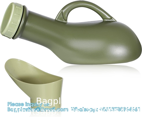 Urinals For Men With Glow In The Dark,1000ml Thick Pee Bottles With Lid,Spill Proof Urinal Bottle For Car,Hospital
