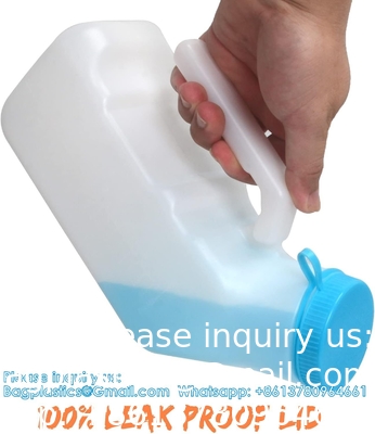 Urinals For Men With Glow In The Dark,1000ml Thick Pee Bottles With Lid,Spill Proof Urinal Bottle For Car,Hospital