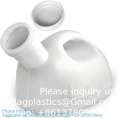 Urinals For Men Portable Male Urinal With Lid 2000 Ml/66 Oz Large Capacity Urine Cups For Hospital Incontinence