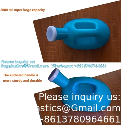 Urinals For Men Portable Male Urinal With Lid 2000 Ml/66 Oz Large Capacity Urine Cups For Hospital Incontinence
