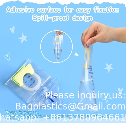 Pediatric Urine Bag Collectors Clear Urine Catcher Pouch Individually Pee Bags Disposable Pediatric Urine Collectors