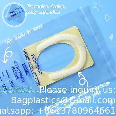 Pediatric Urine Bag Collectors Clear Urine Catcher Pouch Individually Pee Bags Disposable Pediatric Urine Collectors