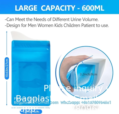 Disposable Urine Bags, Pack Travel Pee Bags, Unisex Urinal Bag Vomit Bags Travel Traffic Jam Emergency Portable
