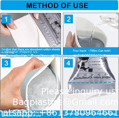 Disposable Urine Bags, Pack Travel Pee Bags, Unisex Urinal Bag Vomit Bags Travel Traffic Jam Emergency Portable