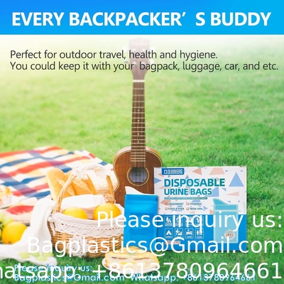 Disposable Urine Bags, Pack Travel Pee Bags, Unisex Urinal Bag Vomit Bags Travel Traffic Jam Emergency Portable