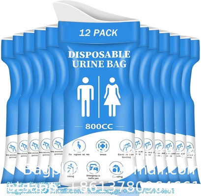 Emergency Urinal Bag, Pack Portable Camping Pee Bags, Travel Pee Bags, Traffic Jam Emergency Portable Urine