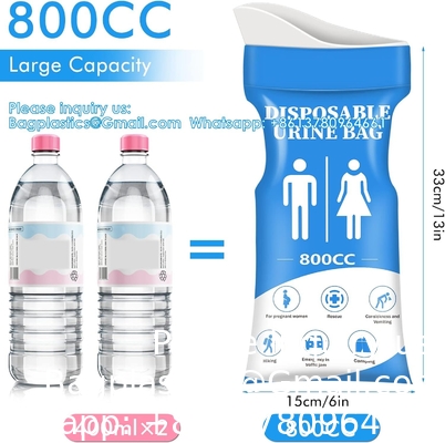 Emergency Urinal Bag, Pack Portable Camping Pee Bags, Travel Pee Bags, Traffic Jam Emergency Portable Urine