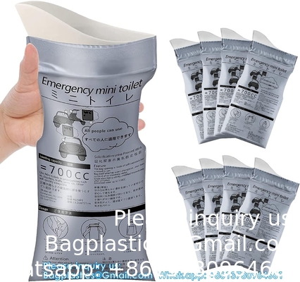 Emergency Urinal Bag, Pack Portable Camping Pee Bags, Travel Pee Bags, Traffic Jam Emergency Portable Urine