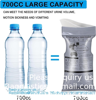 Emergency Urinal Bag, Pack Portable Camping Pee Bags, Travel Pee Bags, Traffic Jam Emergency Portable Urine