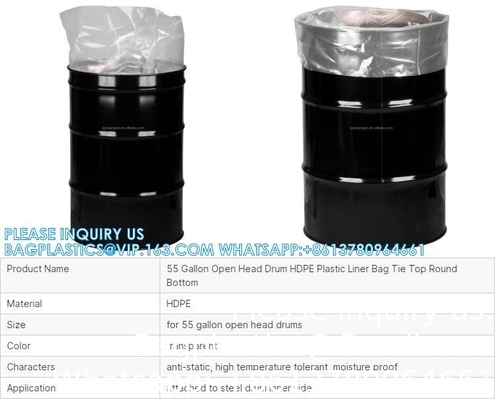 ROUND BOTTOM, SQUARE BOTTOM BAGS, DRUM BUCKET LINER, CHEMICAL LINING BAG, IBC BAG, TANK LINER