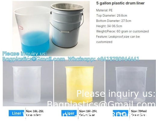 Heavy Duty 5 Mil Drum Liner Anti Static Pail Liner Industrial Barrier Bucket Liner bucket pail liner paints