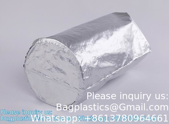 Composite Pure Aluminum Foil 200 L Drum Liners 55 Gallon Drum Liners Round Bottom Aluminum Foil Bag For Storage