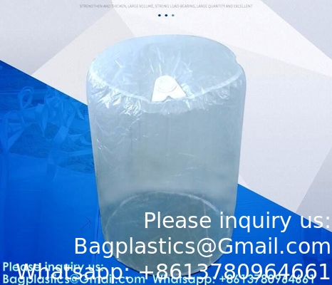 Factory Customized Size Logo 285mm/320mm/600mm/1150mm Plastic Drum Liner Bag Drum Liner With Snap