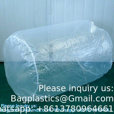 Factory Customized Size Logo 285mm/320mm/600mm/1150mm Plastic Drum Liner Bag Drum Liner With Snap