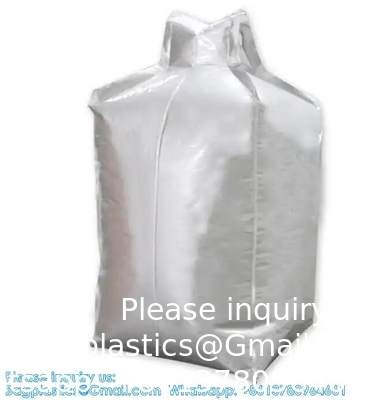 Foil Bulk Bag 1 Ton Aluminum Liner Bag Big Capacity 1000kg Jumbo Bag For Cement FIBC Container Bags