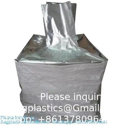 Foil Bulk Bag 1 Ton Aluminum Liner Bag Big Capacity 1000kg Jumbo Bag For Cement FIBC Container Bags