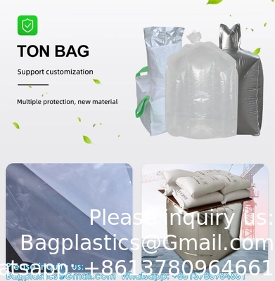 Foil Bulk Bag 1 Ton Aluminum Liner Bag Big Capacity 1000kg Jumbo Bag For Cement FIBC Container Bags