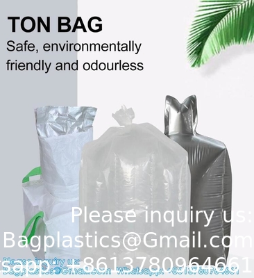 Foil Bulk Bag 1 Ton Aluminum Liner Bag Big Capacity 1000kg Jumbo Bag For Cement FIBC Container Bags