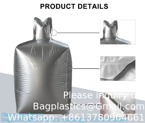 Foil Bulk Bag 1 Ton Aluminum Liner Bag Big Capacity 1000kg Jumbo Bag For Cement FIBC Container Bags